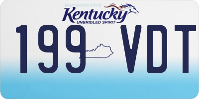 KY license plate 199VDT