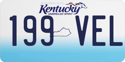 KY license plate 199VEL