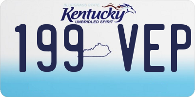 KY license plate 199VEP