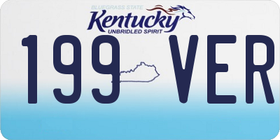 KY license plate 199VER