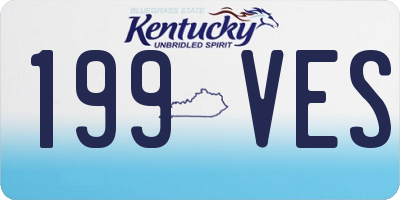 KY license plate 199VES