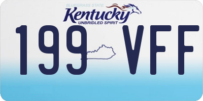 KY license plate 199VFF