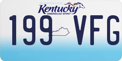 KY license plate 199VFG