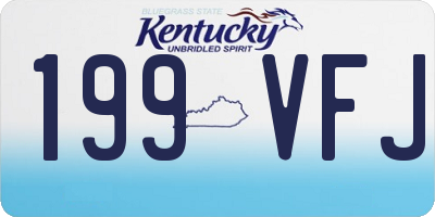 KY license plate 199VFJ