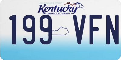 KY license plate 199VFN