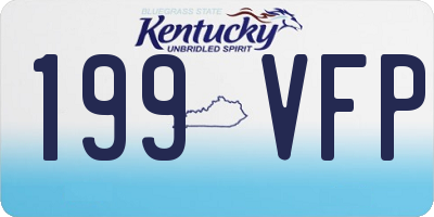 KY license plate 199VFP
