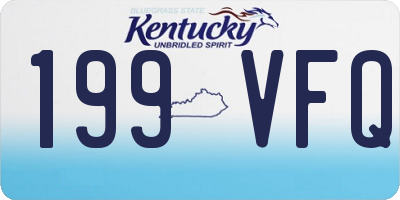 KY license plate 199VFQ