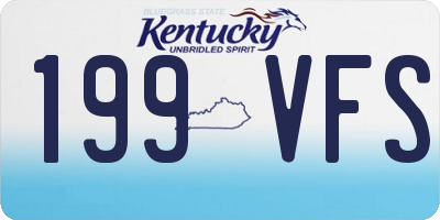 KY license plate 199VFS