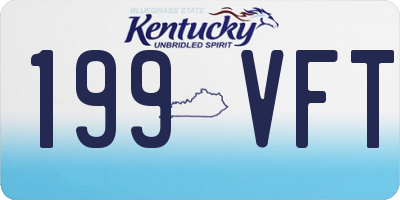 KY license plate 199VFT