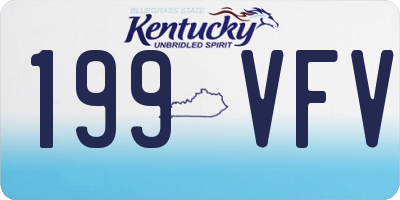 KY license plate 199VFV