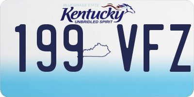 KY license plate 199VFZ