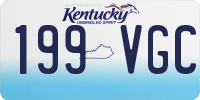 KY license plate 199VGC