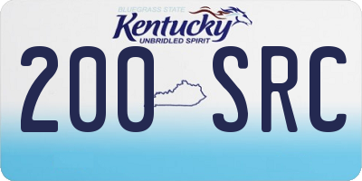 KY license plate 200SRC