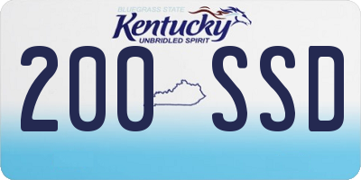 KY license plate 200SSD