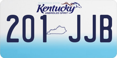 KY license plate 201JJB