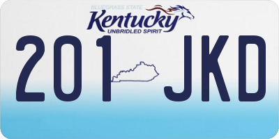 KY license plate 201JKD
