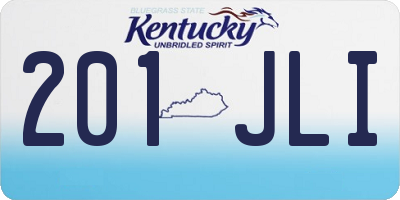KY license plate 201JLI