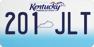 KY license plate 201JLT