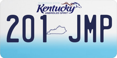 KY license plate 201JMP