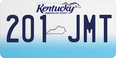 KY license plate 201JMT
