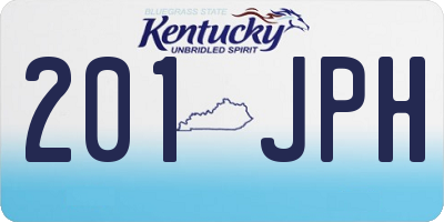 KY license plate 201JPH