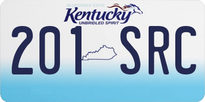KY license plate 201SRC