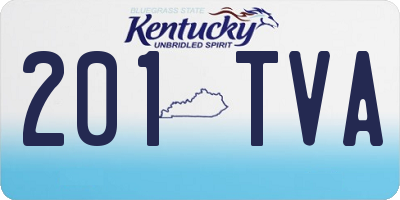 KY license plate 201TVA