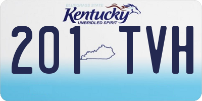 KY license plate 201TVH
