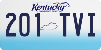 KY license plate 201TVI