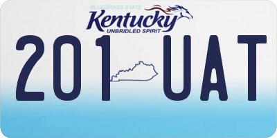 KY license plate 201UAT