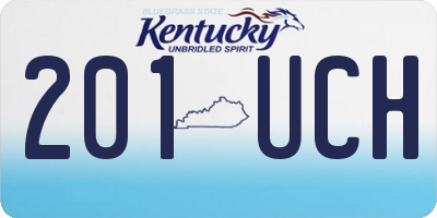 KY license plate 201UCH