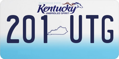 KY license plate 201UTG