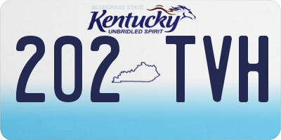 KY license plate 202TVH