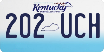 KY license plate 202UCH