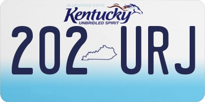 KY license plate 202URJ