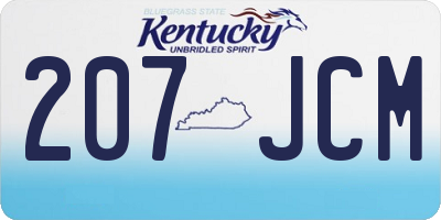 KY license plate 207JCM