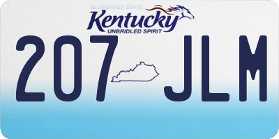 KY license plate 207JLM