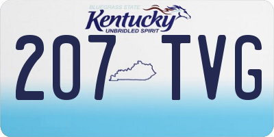 KY license plate 207TVG