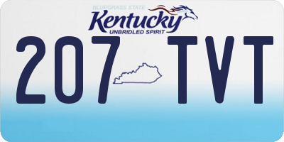 KY license plate 207TVT