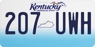 KY license plate 207UWH