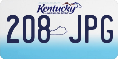 KY license plate 208JPG
