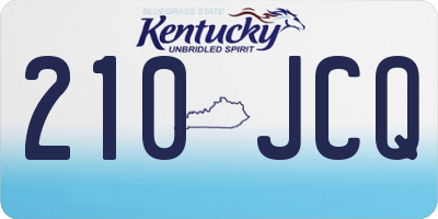 KY license plate 210JCQ