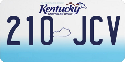 KY license plate 210JCV