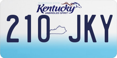 KY license plate 210JKY