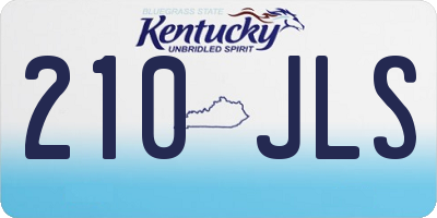 KY license plate 210JLS