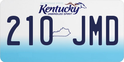 KY license plate 210JMD
