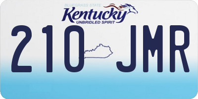 KY license plate 210JMR