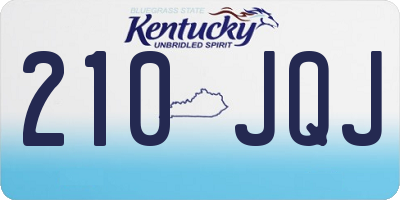 KY license plate 210JQJ