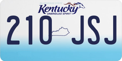 KY license plate 210JSJ