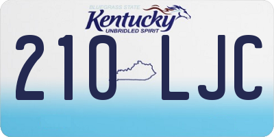 KY license plate 210LJC